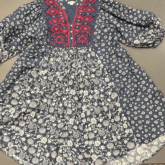 Sundance Dresses & Skirts - Sundance Blue and Red Floral Dress